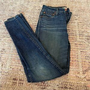 Madewell 9” High-Rise Skinny Ankle Jeans Size 25